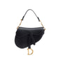 Christian Dior Black Smooth Leather Mini Saddle Bag