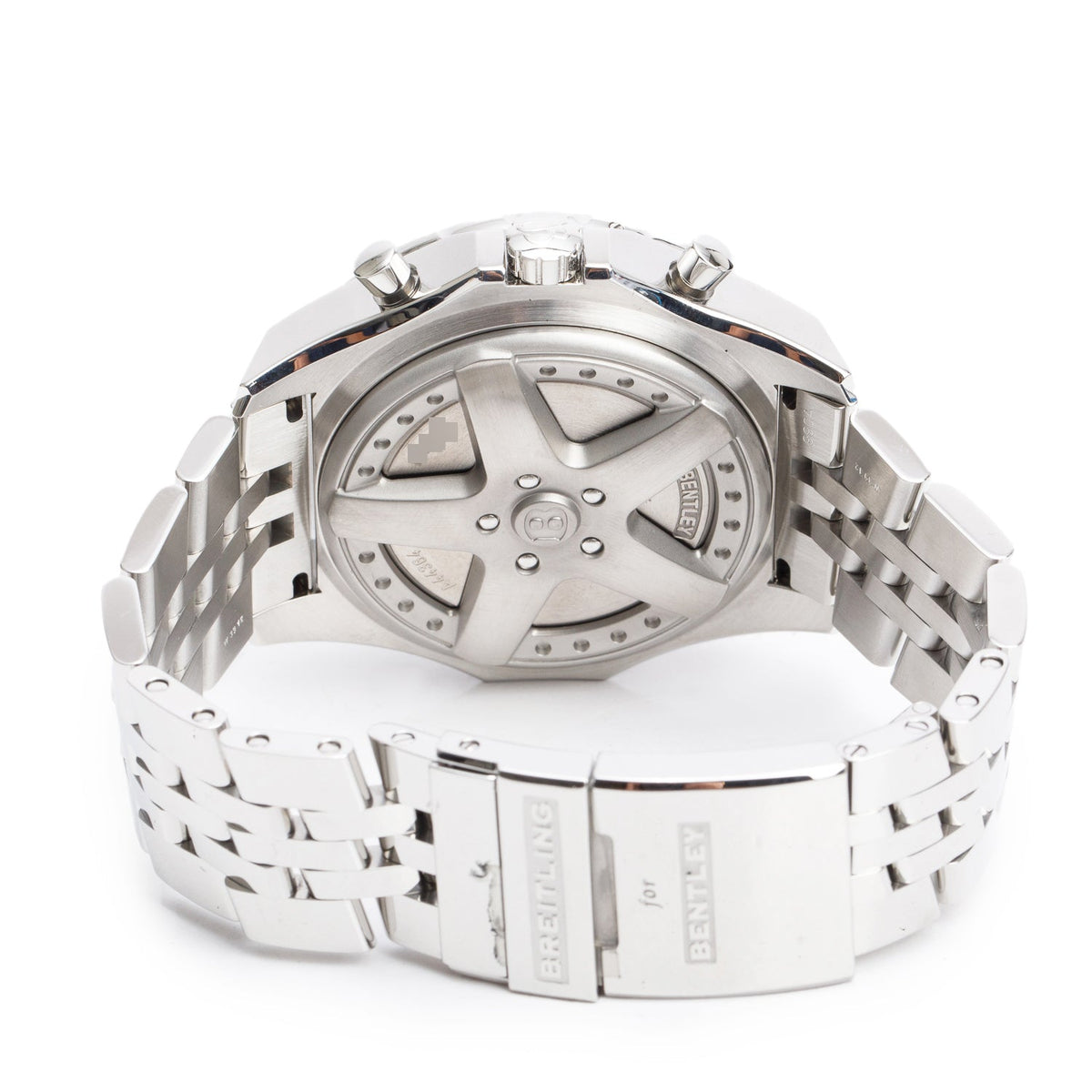 Breitling Stainless Steel Bently 6.75 49 MM Automatic Chronograph Watch A44364 w/ Box & Papers