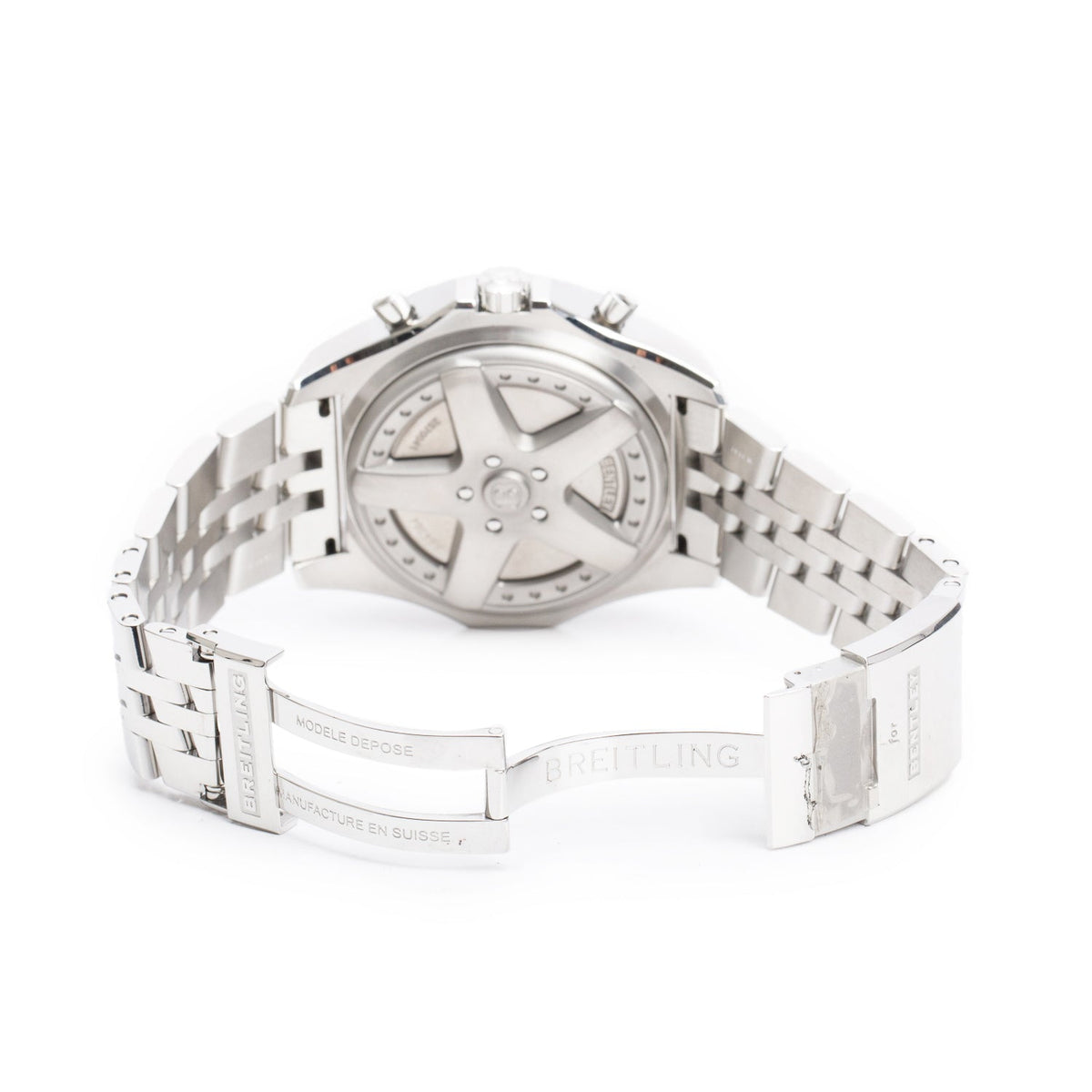 Breitling Stainless Steel Bently 6.75 49 MM Automatic Chronograph Watch A44364 w/ Box & Papers