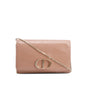 Christian Dior Beige Crinkled Leather 30 Montaigne Wallet on Chain
