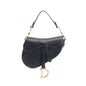 Christian Dior Black Calfskin Leather Mini Saddle Bag