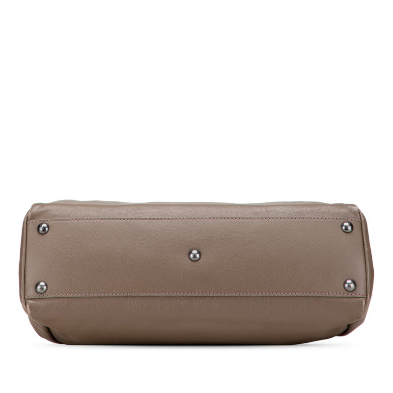 Fendi Peekaboo Leather Red Handbag Style 33