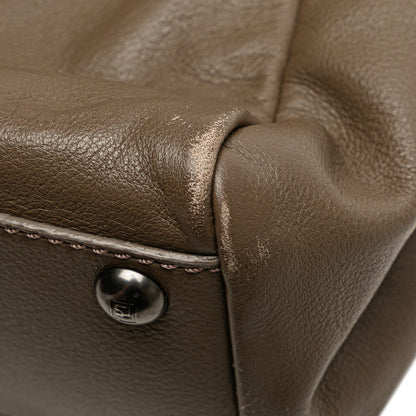 Fendi Peekaboo Leather Red Handbag Style 33