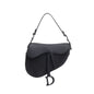 Christian Dior 2021 Black Ultramatte Calfskin Leather Medium Saddle Bag