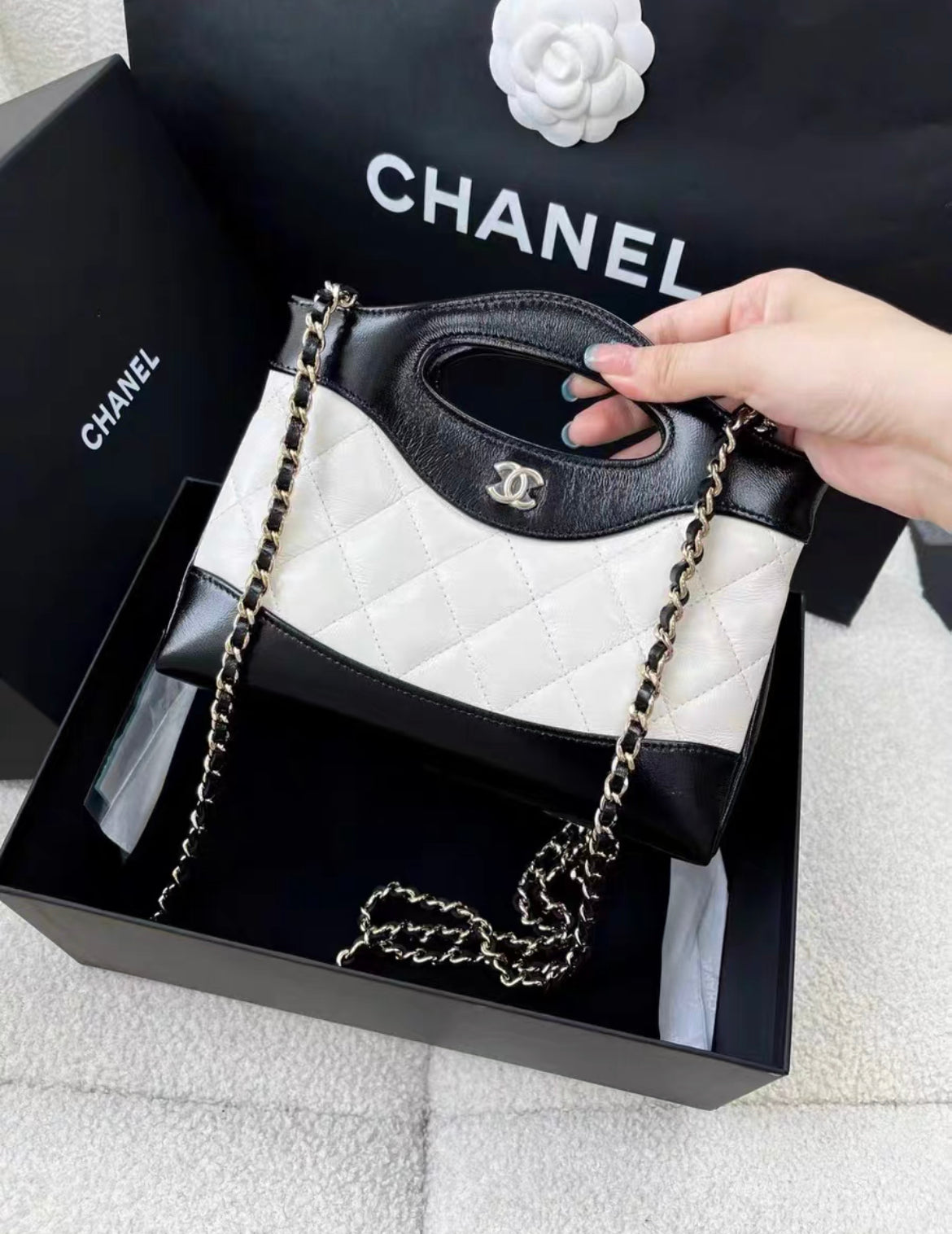 Chanel Patent Leather Black Handbag