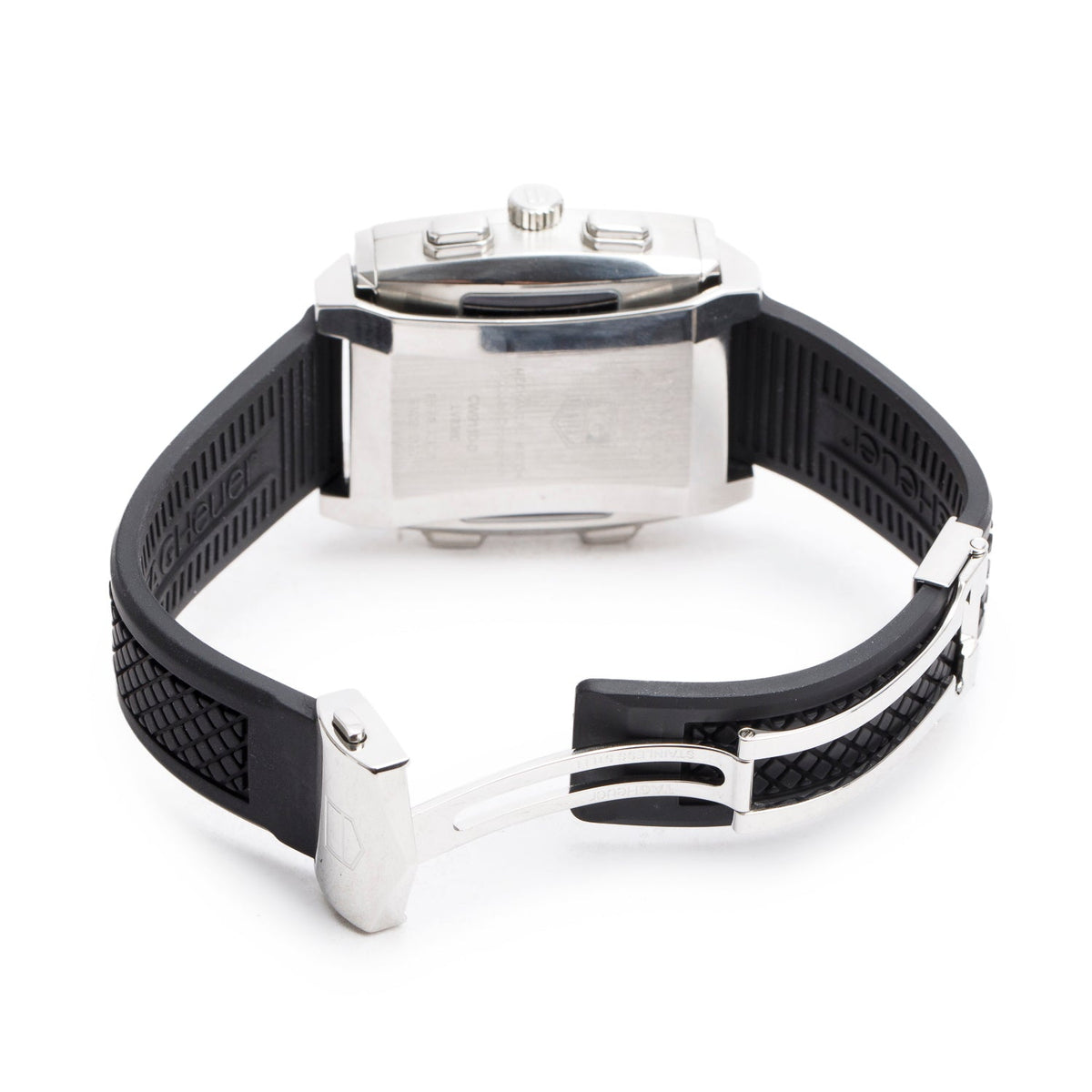 Tag Heuer Stainless Steel Monaco 69 Analog/Digital Flip 40.4 MM Manual Watch Black Dial CW9110-0 w/ Box & Papers