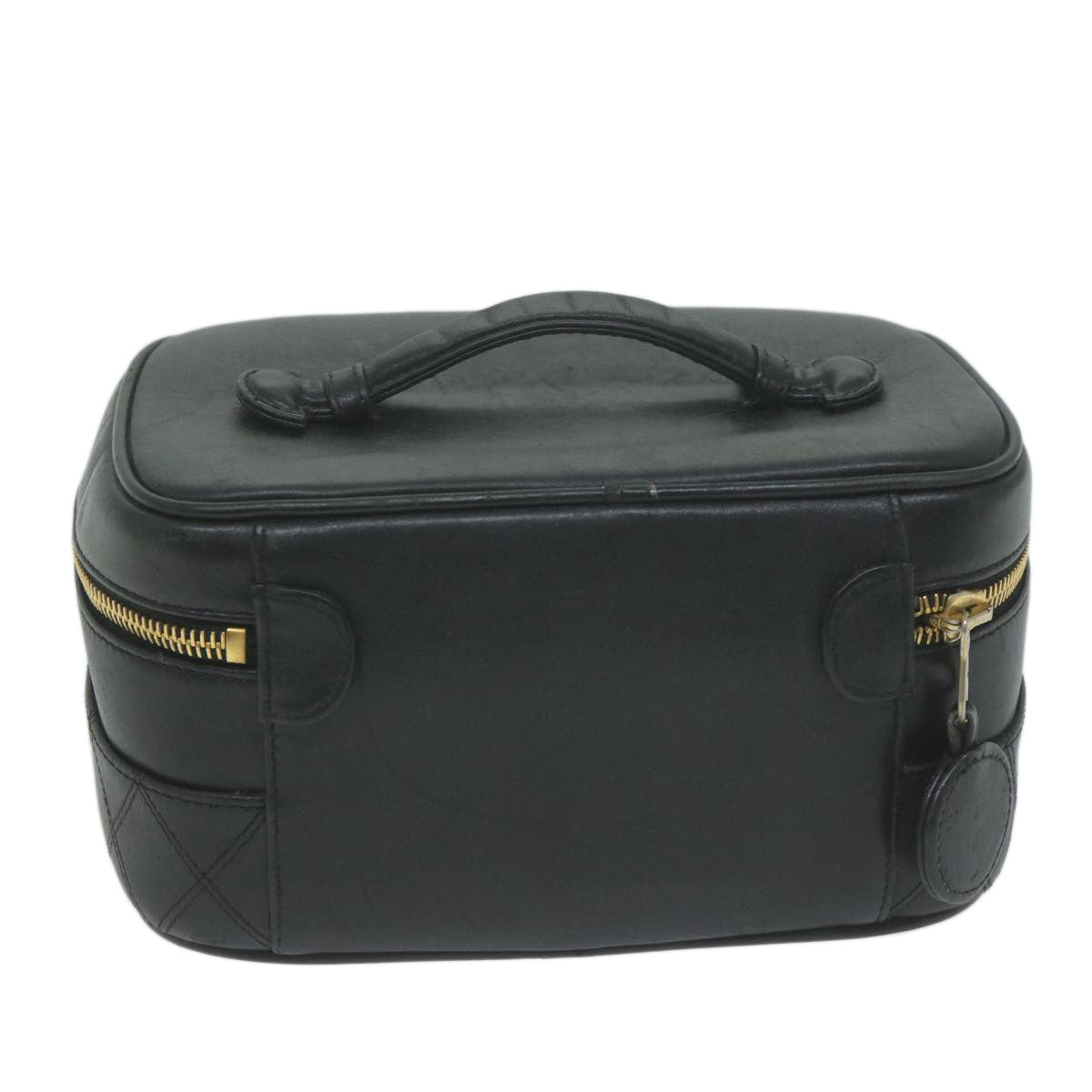 Chanel Vanity Leather Black Clutch