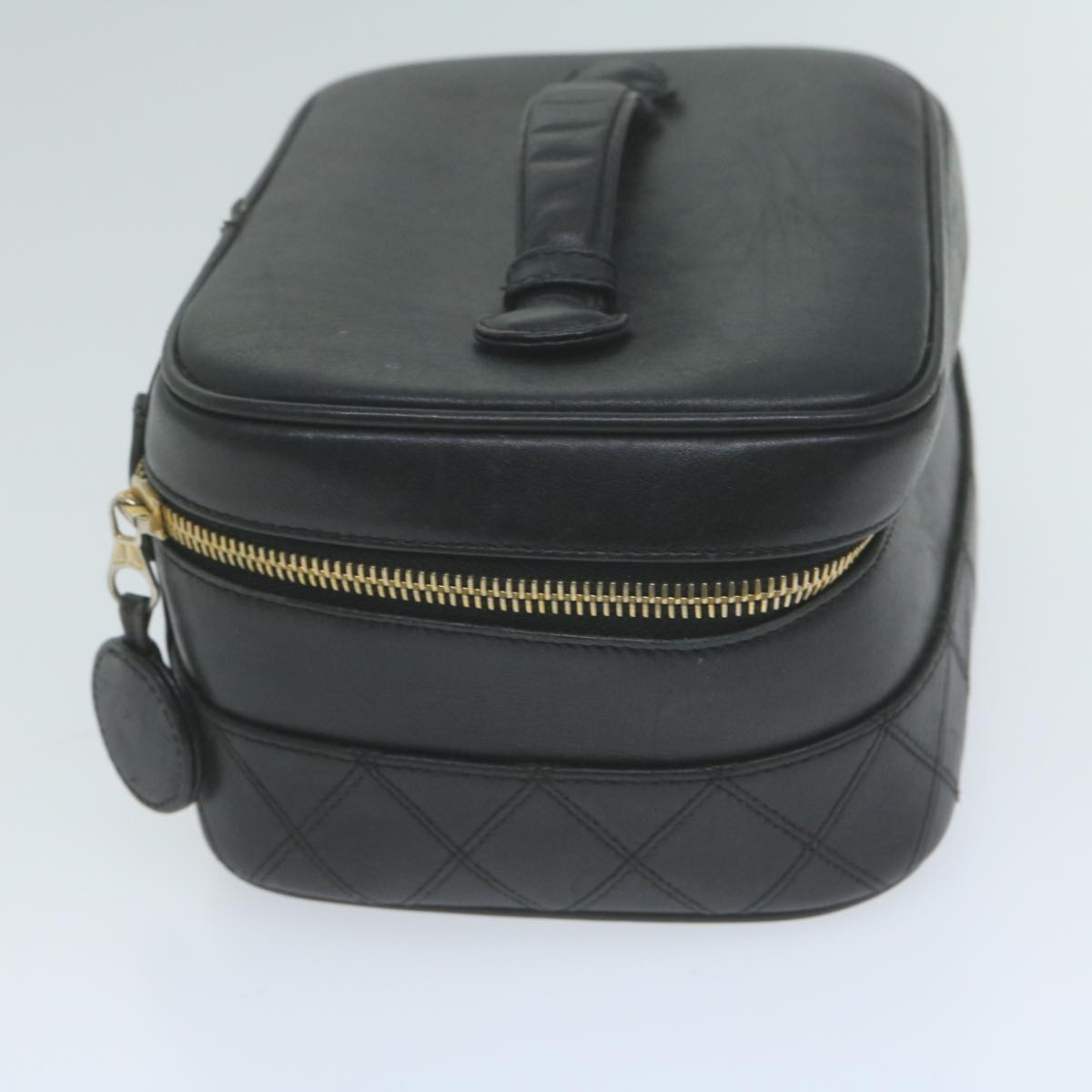 Chanel Vanity Leather Black Clutch