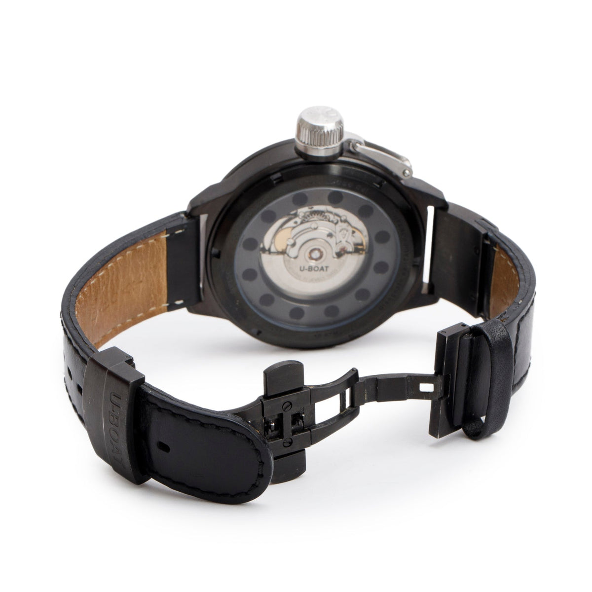 U-Boat Limited Edition Black PVD Stainless Steel Classico 52 MM Automatic Watch w/ Box & Papers