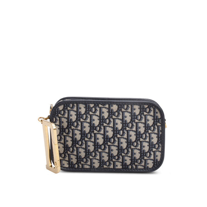Christian Dior Navy Oblique Diorquake Clutch
