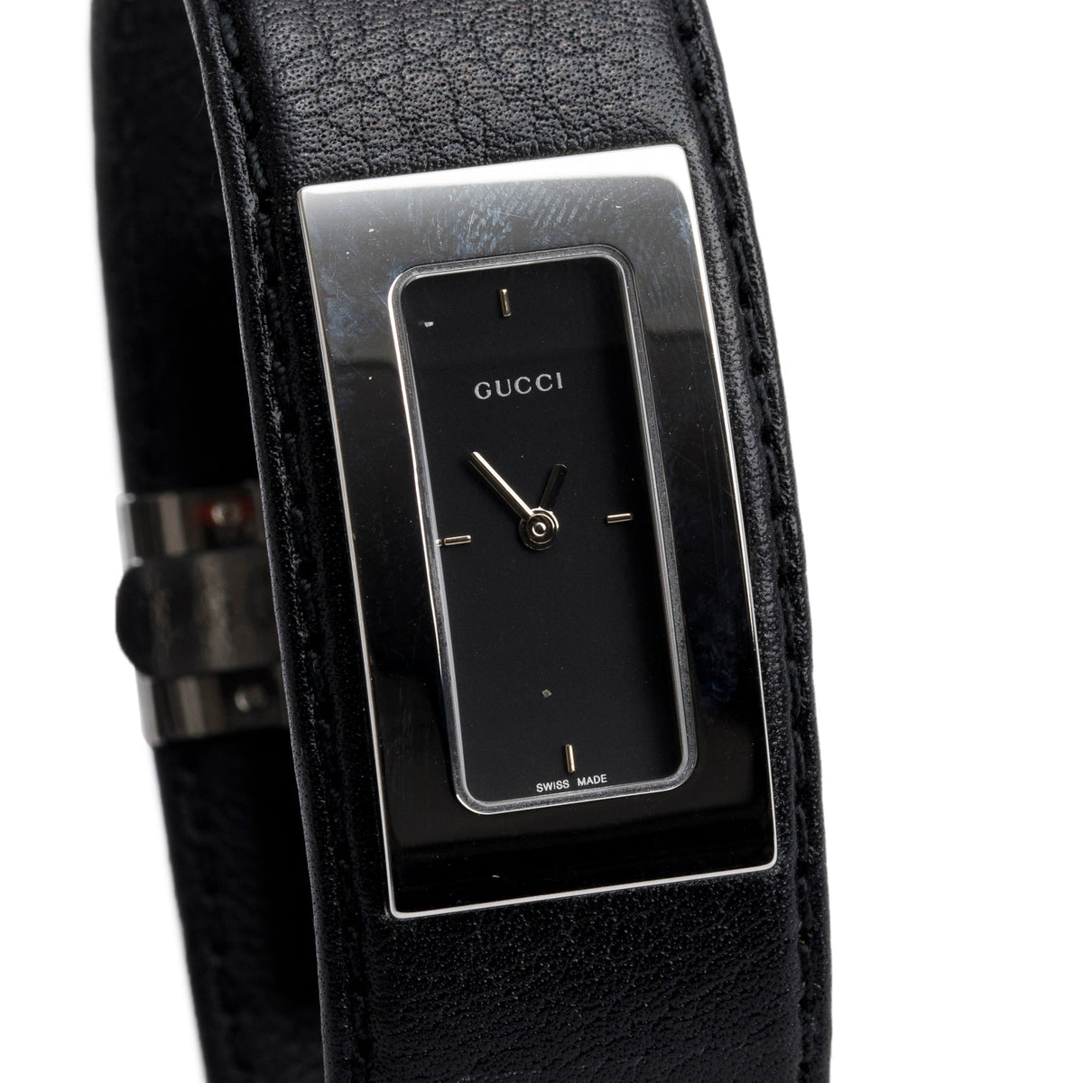 Gucci Stainless Steel 7800 Series Quartz Watch Black Dial