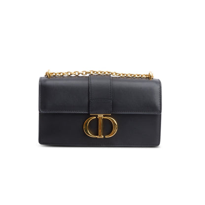 Christian Dior 2022 Black Calfskin 30 Montaigne East-West Chain Bag