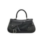 Dior Top Handle Saddle Bag Black Smooth Shiny Calfskin Leather