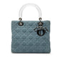 Dior Lady Dior Cannage Blue Handbag Style 3