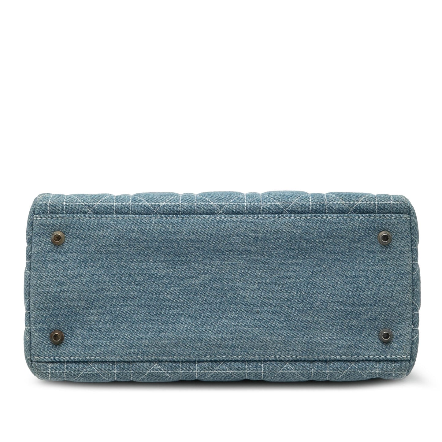 Dior Lady Dior Cannage Blue Handbag Style 3