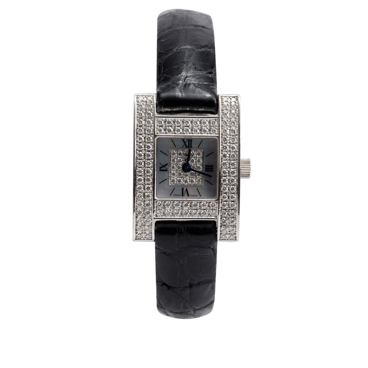 Chopard 18k White Gold Diamond Your Hour Watch w/ Box