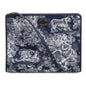 Christian Dior 2024 Blue Toile de Jouy Reverse Jacquard Dea 30 Montaigne Pouch