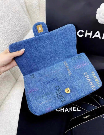 Chanel Chanel 22 Quilted Blue Shoulder Bag
