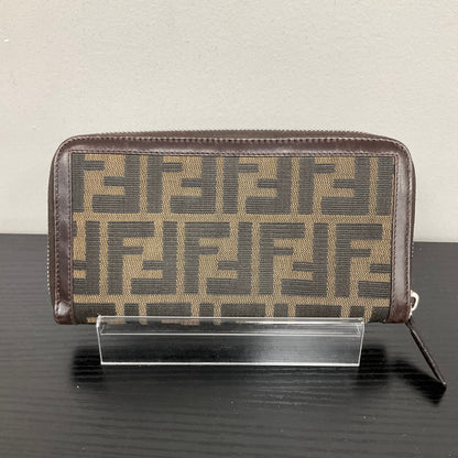 Wallet Luxury Designer By Fendi In Brown, Size:Medium