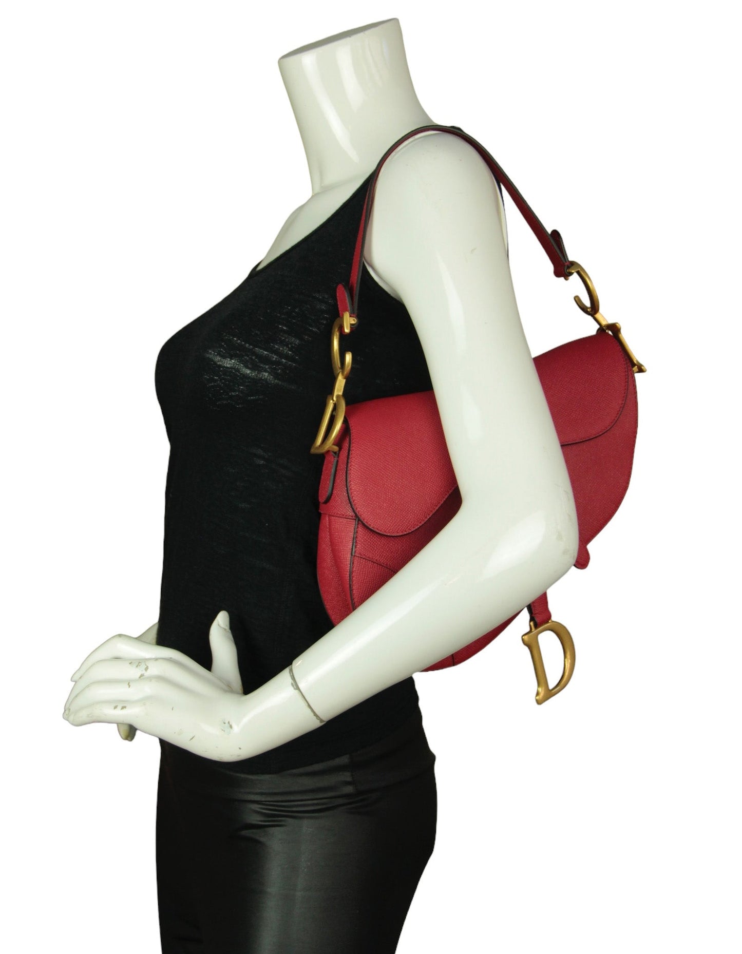 Dior Saddle Calfskin Red Crossbody