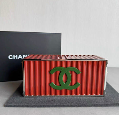 Chanel Luxury Leather Red Clutch