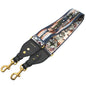 Christian Dior Shoulder strap Canvas, Leather black Embroidery Floral unisex(Unisex)