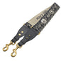 Christian Dior Shoulder strap Canvas, Leather Navy Embroidery Oblique unisex(Unisex)