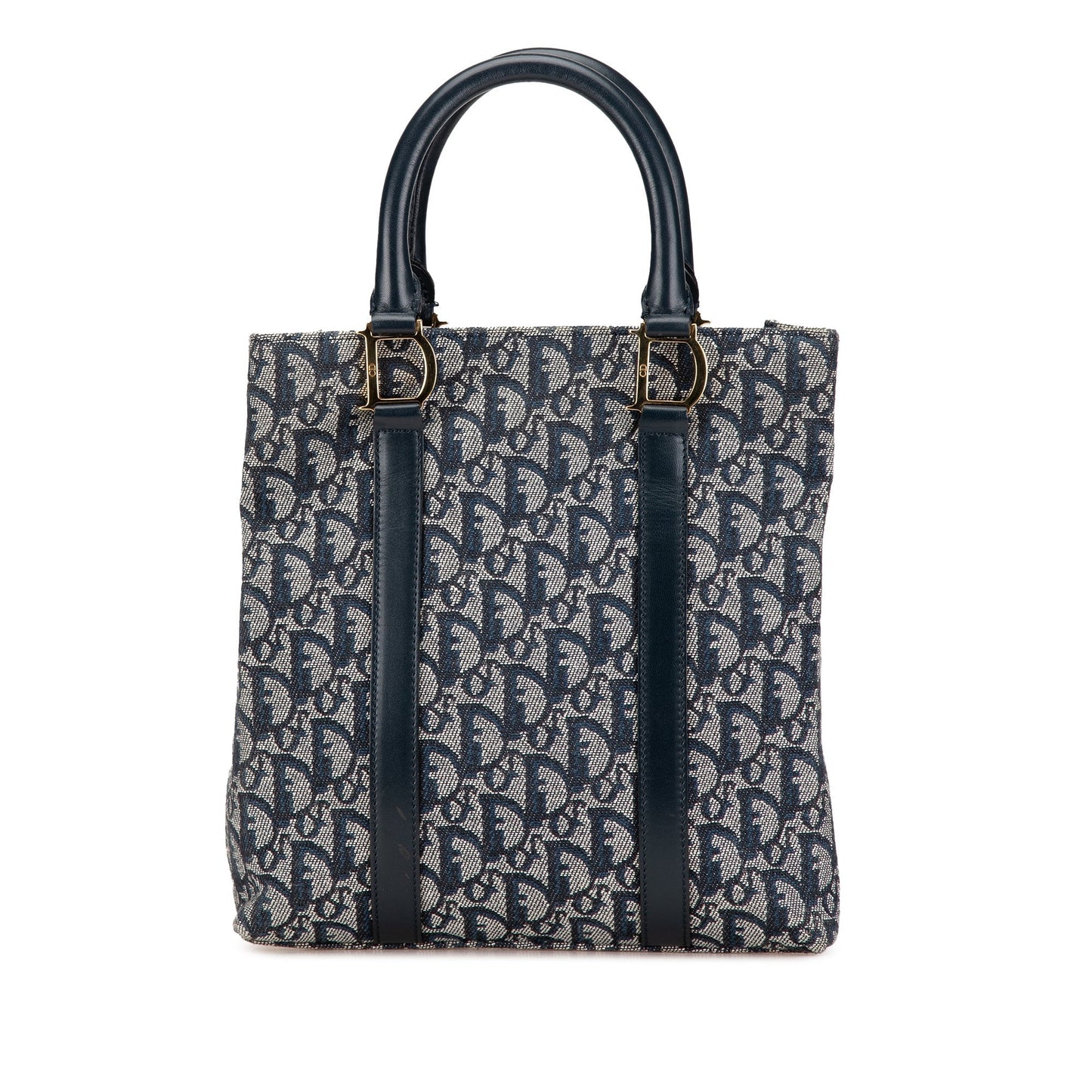 Dior Leather Canvas Tote Bag