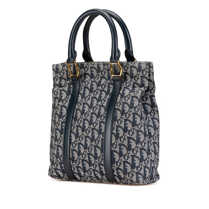 Dior Leather Canvas Tote Bag