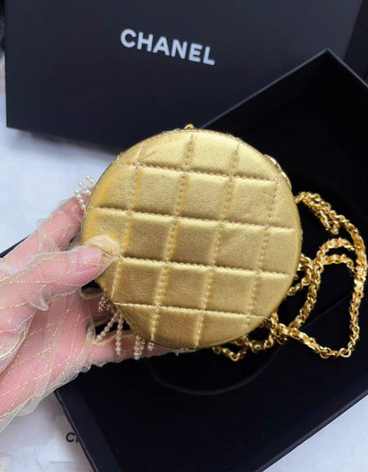 Chanel Luxury Lambskin Gold Handbag Style 2