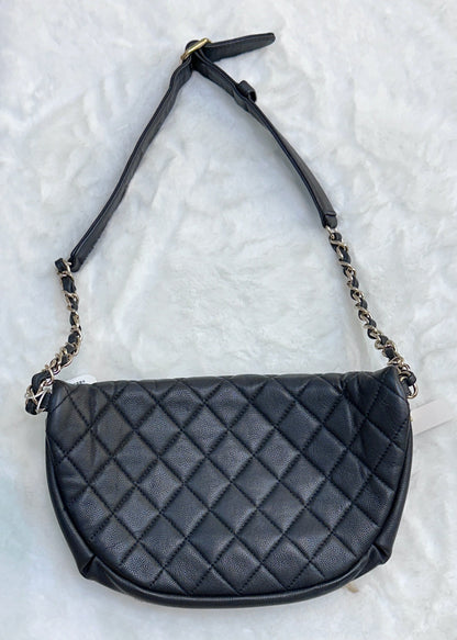 Chanel Quilted Caviar Leather Black Handbag Style