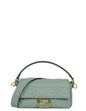 Fendi Blue Embossed FF 1974 Medium Baguette NM