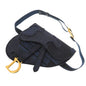 Christian Dior Waist bag canvas Navy Saddle bag Women