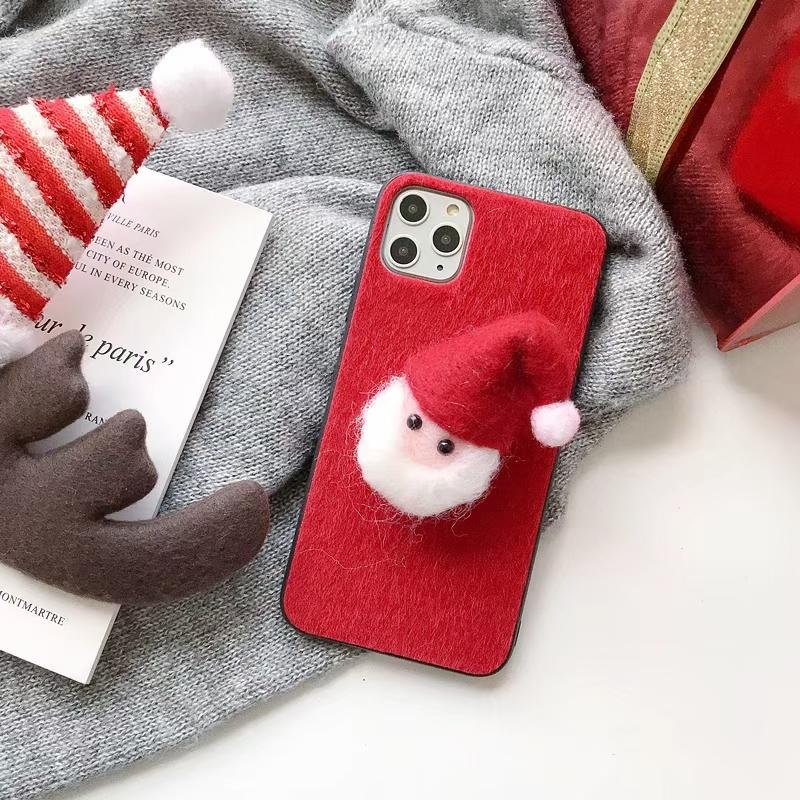 Christmas plush phone case for Samsung