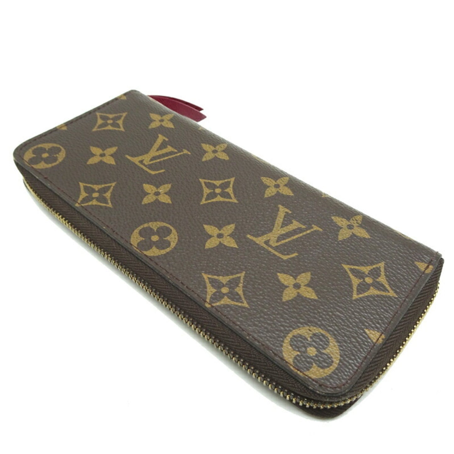 Louis Vuitton  pink Monogram Long Wallet (Bi-Fold)