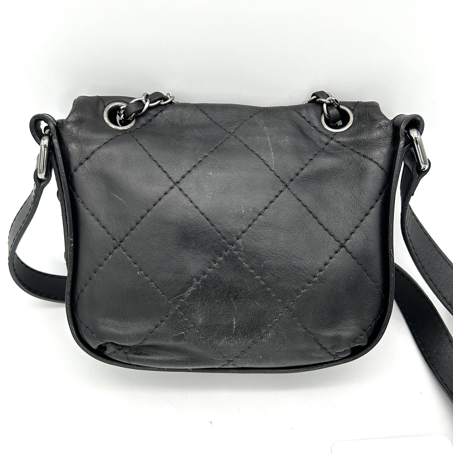 Chanel black quilted lambskin Country mini crossbody bag ch66252cv