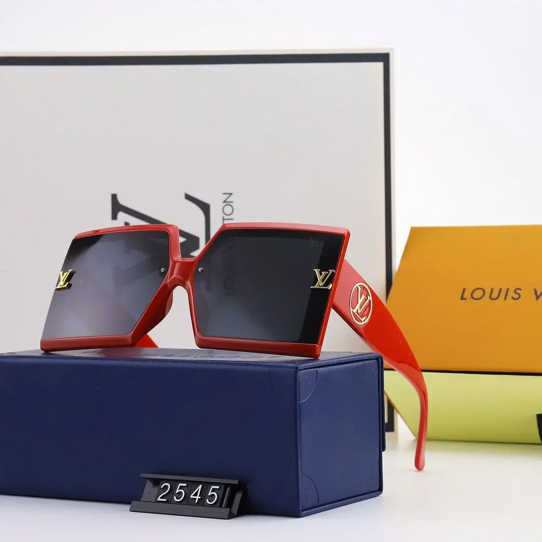 5 COLORS Square HOLLOWING V SHAPE SUNGLASSES