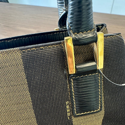 Fendi Pecan Pattern Bucket Leather X Canvas LB120193