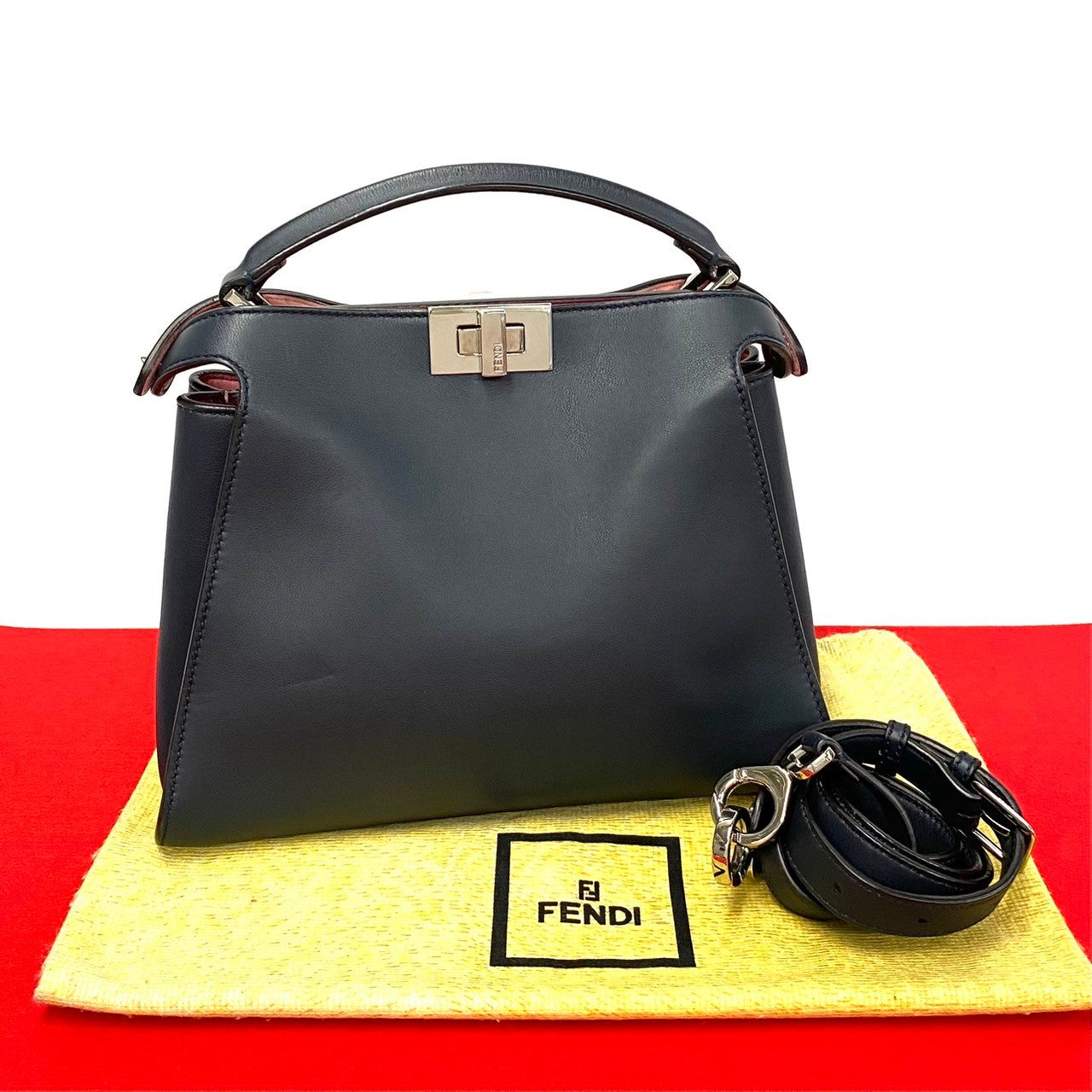 Fendi Peekaboo Essentially Leather 2Way Bag