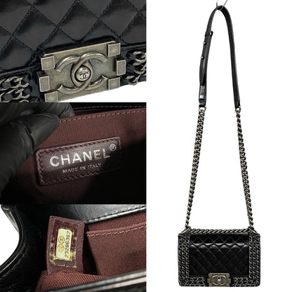 Chanel Boy Leather Shoulder Bag Style 9