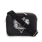 Christian Dior x Shawn Stussy Black Calfskin Leather Double Zip Crossbody Bag