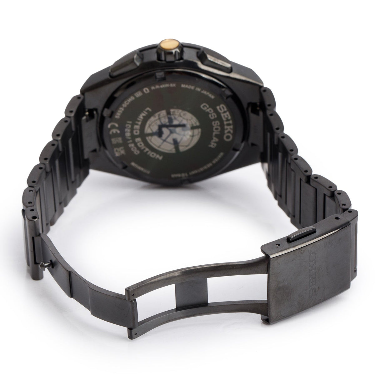 Seiko Limited Edition Black Titanium Astron Solar GPS 43 MM Chronograph Watch SSH145J1 w/ Box