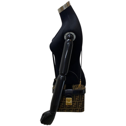 Fendi FF Logo Calf Leather Shoulder Bag