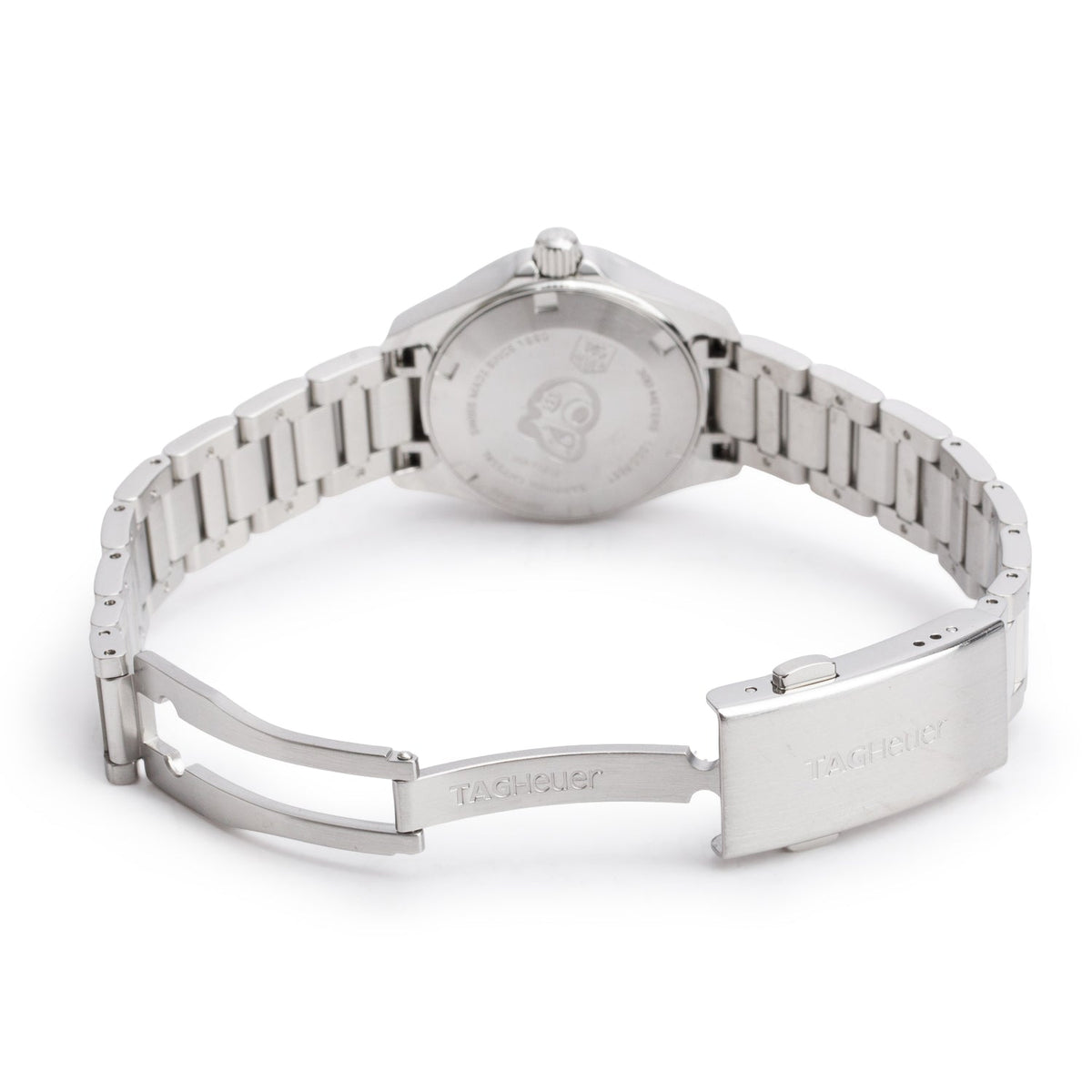 Tag Heuer Stainless Steel Aquaracer 27 MM Quartz Watch Mother of Pearl Dial WAY1412 w/ Box