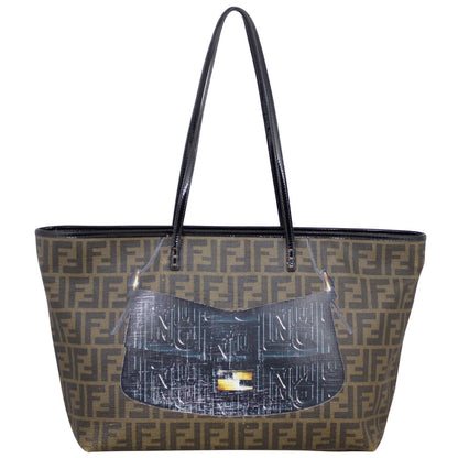 Fendi Zucca Roll Tote Mamma Baguette Print