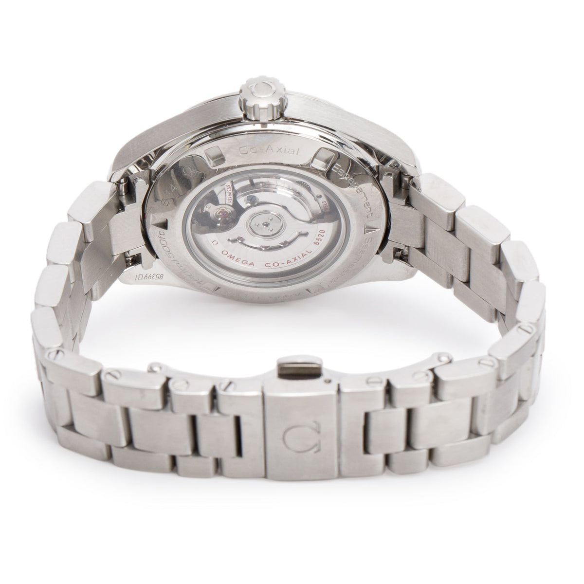 Omega Stainless Steel Seamaster Aqua Terra 34 MM 150M Co-Axial Chronometer Automatic Watch White Dial w/ Papers