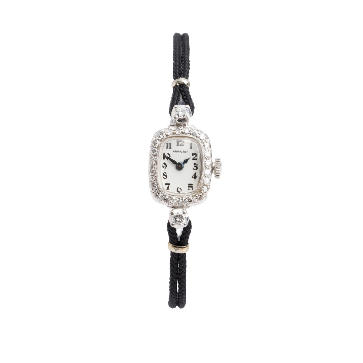 Antique Hamilton Platinum & Diamond Watch