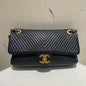 Chanel Classic Flap Leather Black Crossbody Style