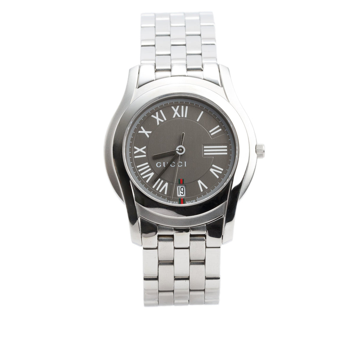 Gucci Stainless Steel 5500 Series 35 MM Quartz Watch w/ Box