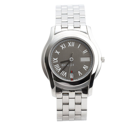 Gucci Stainless Steel 5500 Series 35 MM Quartz Watch w/ Box